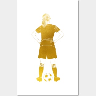 Soccer Player Girl Posters and Art